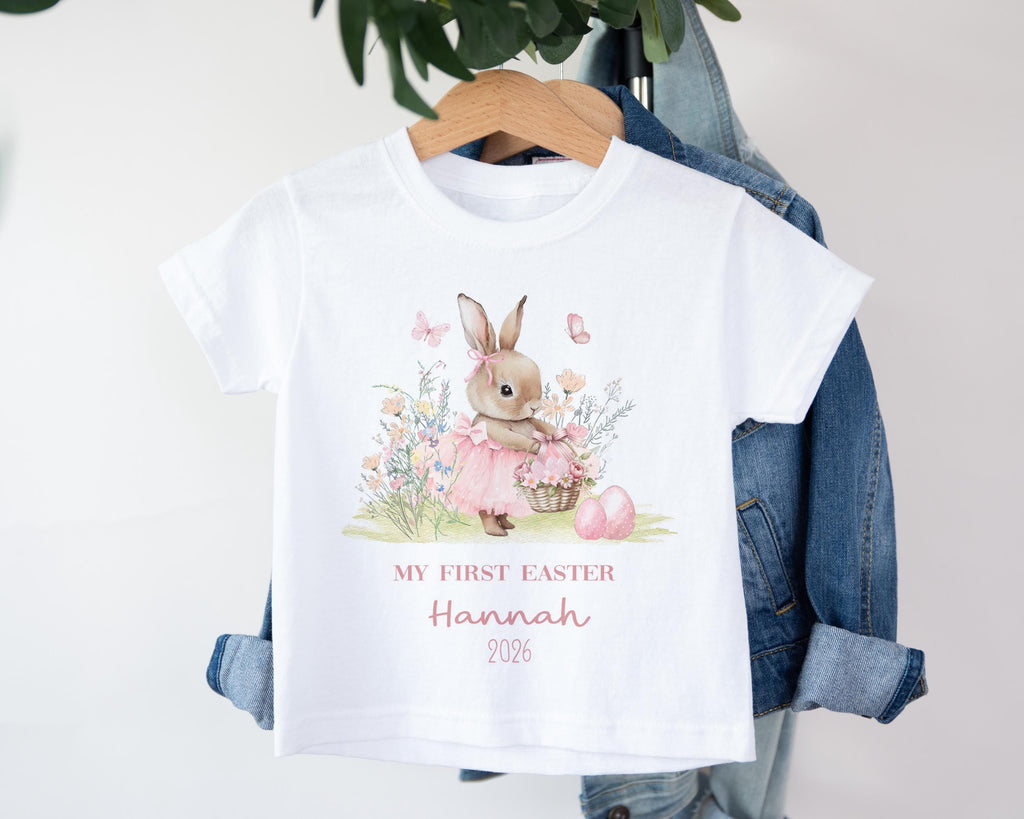 Personalised My First Easter Babygrow, Custom 1st Easter Sleepsuit Outfit Gift For Baby