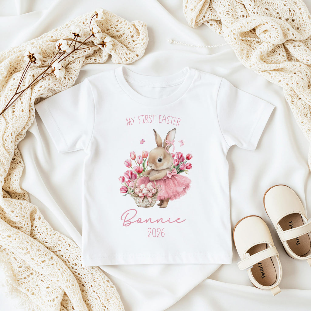 Personalised My First Easter Babygrow, Custom 1st Easter Sleepsuit Outfit Gift For Baby