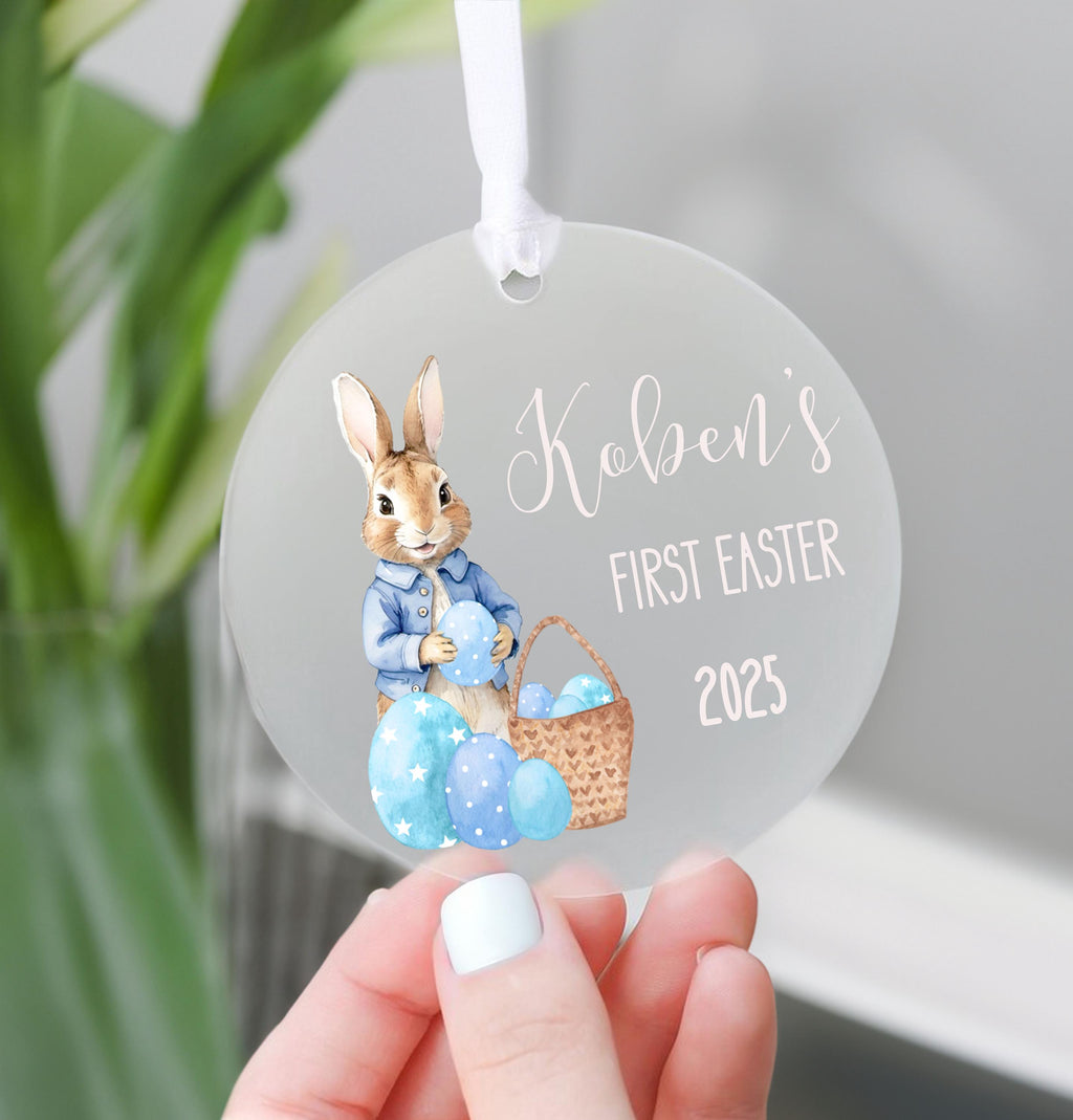 Personalised My First Easter Teddy, First Easter Gift Set, 1st Easter Gift, New Baby Easter Gift, Easter Baby Gift, My First Easter Ornament