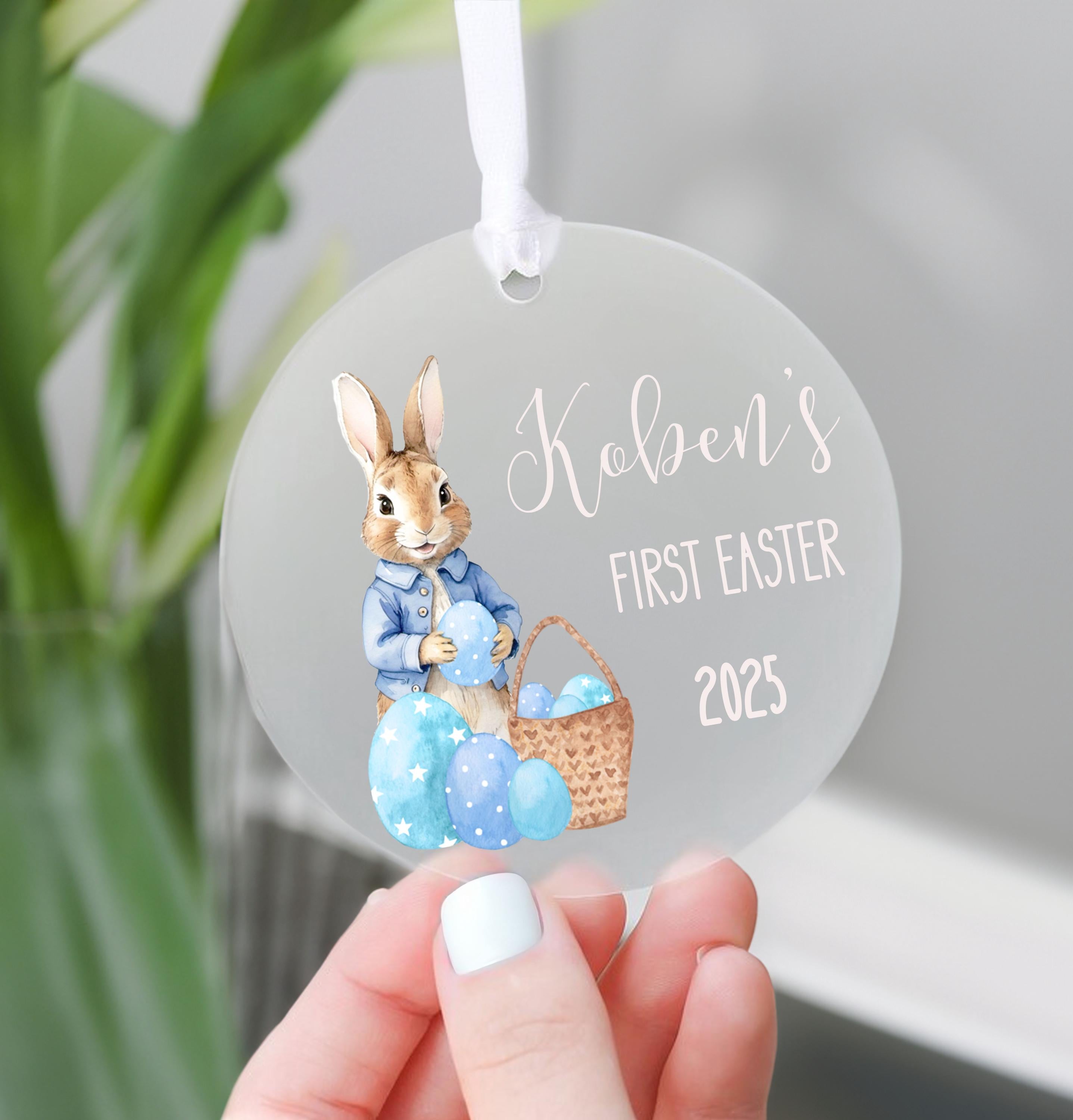 Personalised My First Easter Teddy, First Easter Gift Set, 1st Easter Gift, New Baby Easter Gift, Easter Baby Gift, My First Easter Ornament