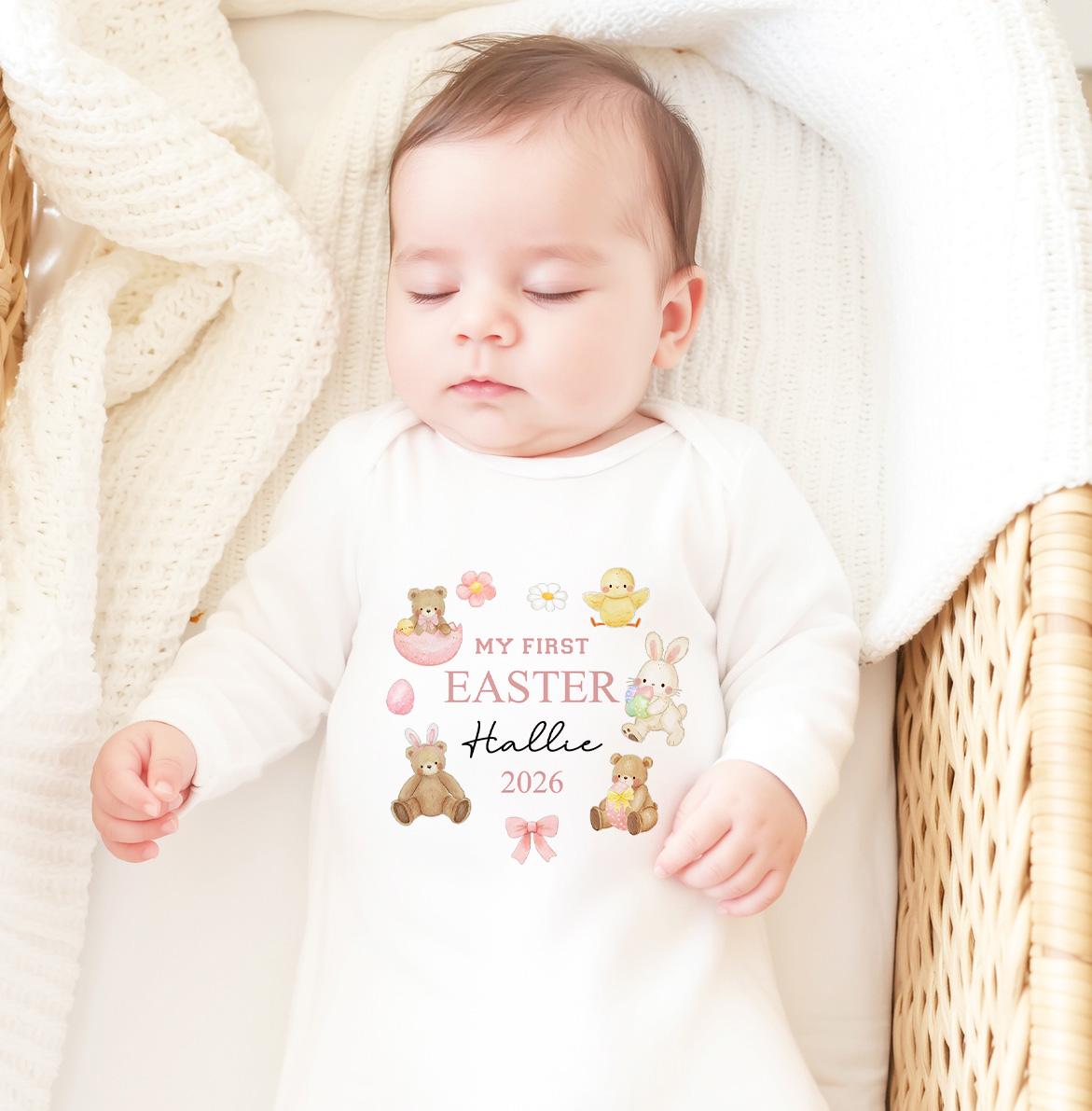 Personalised My First Easter Tshirt, 1st Easter Outfit