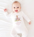 Personalised My First Easter Tshirt, Custom 1st Easter Sleepsuit Outfit Gift For Baby Girl