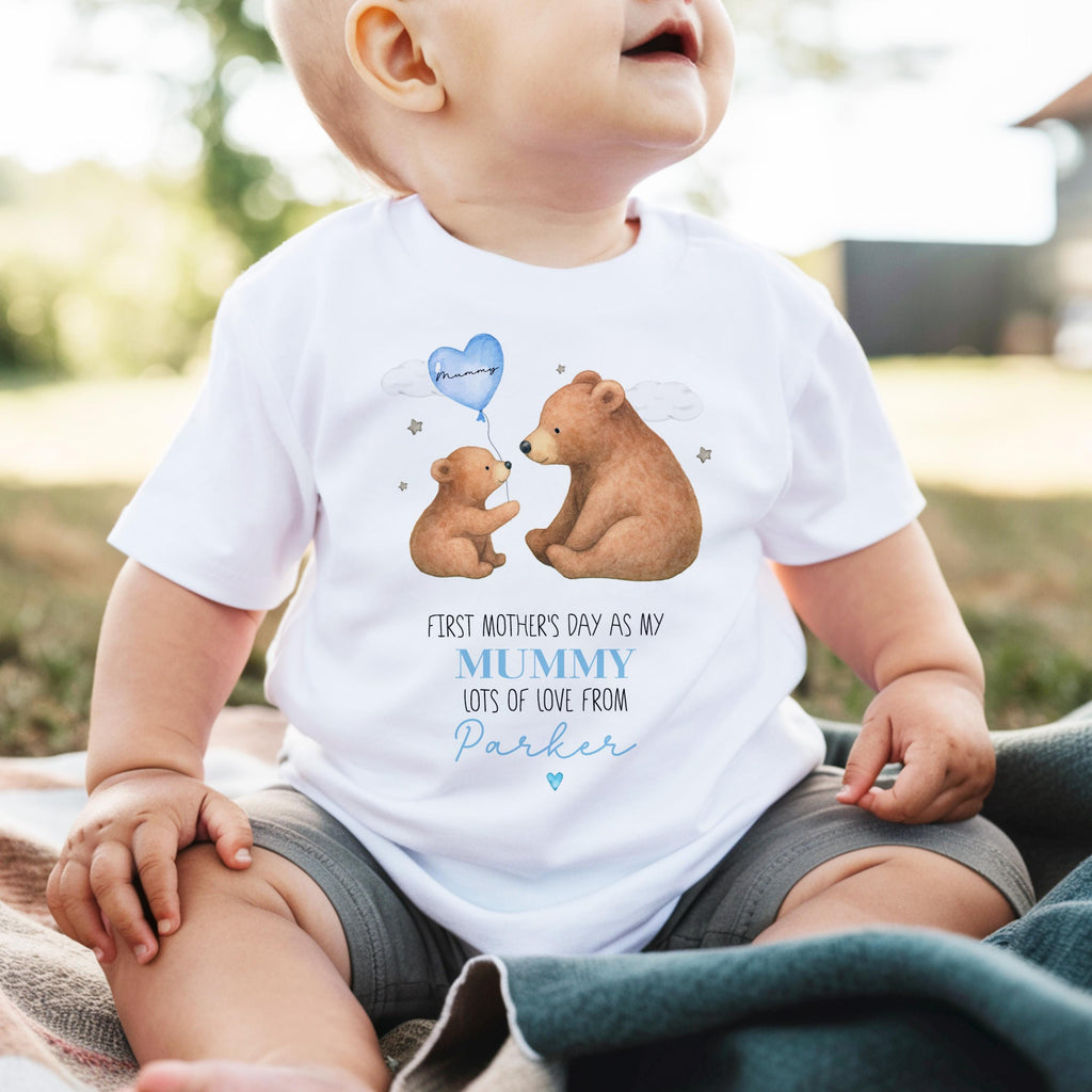 Personalised first mothers day gift from baby, custom 1st mother's day as my mummy, Custom sleepsuit mothers day baby outfit for new mum