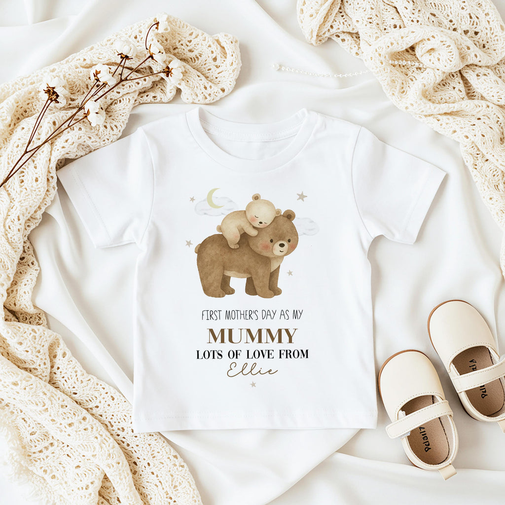 Personalised first mothers day gift from baby, custom 1st mother's day as my mummy, Custom sleepsuit mothers day baby outfit for new mum