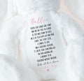Personalised flower girl teddy gift, Flower girl thank you gift, Flower girl teddy bear, Unique flower girl gift, Handmade flower girl gift