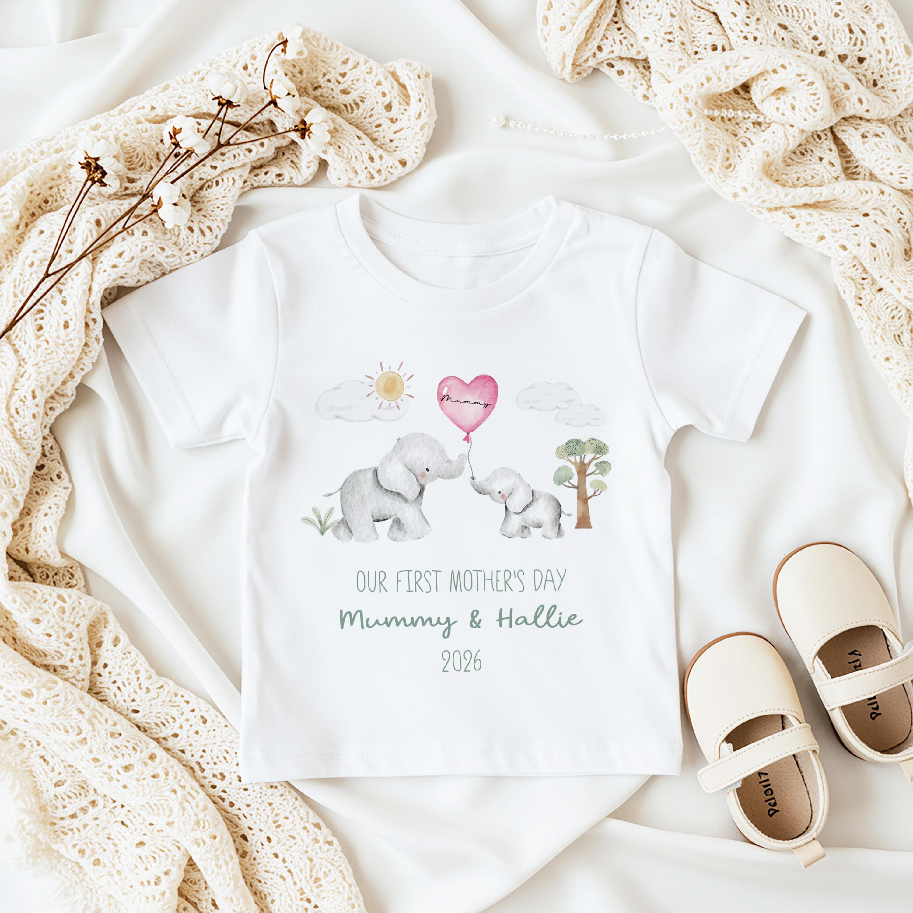 Personalized 1st Mothers Day Babygrow, New Mum Gift