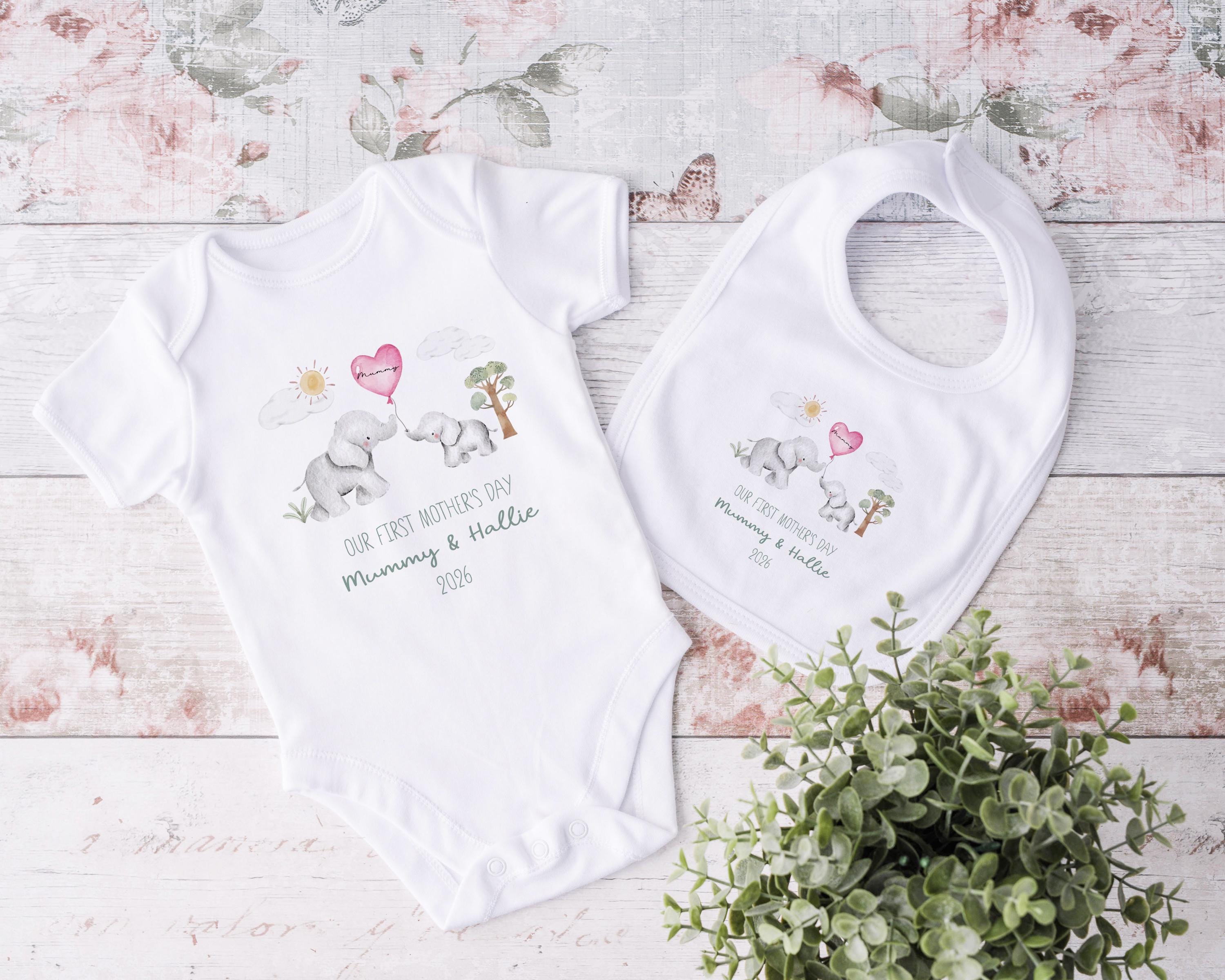 Personalized 1st Mothers Day Babygrow, New Mum Gift