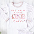 Personalized Bunny 1st Birthday Pajamas: Butterfly Theme Outfit