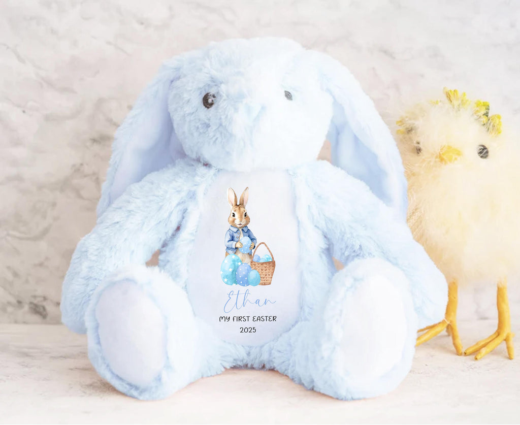 Personalized Easter Bunny Teddy: First Easter Gift Set, Baby Ornament