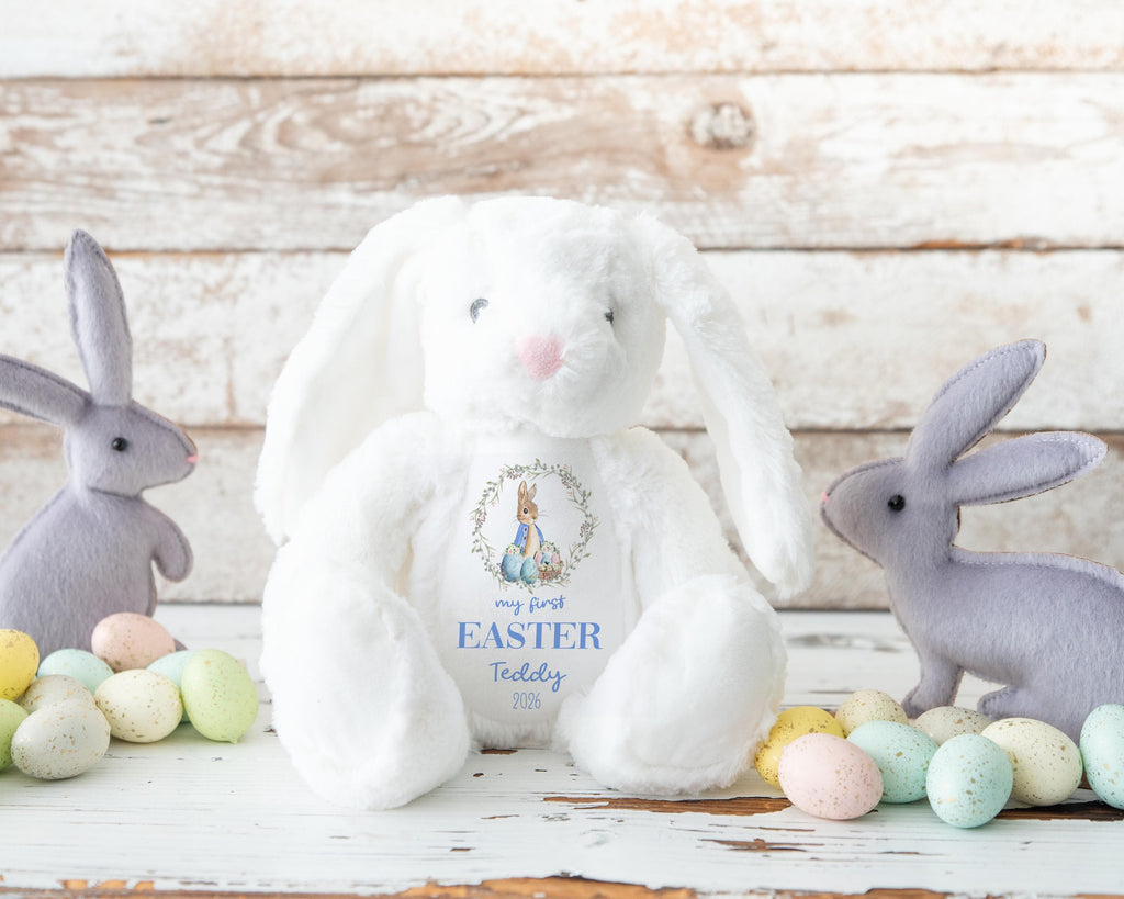 Personalized Easter Bunny Toy: My First Easter Gift, Soft Plush Keepsake