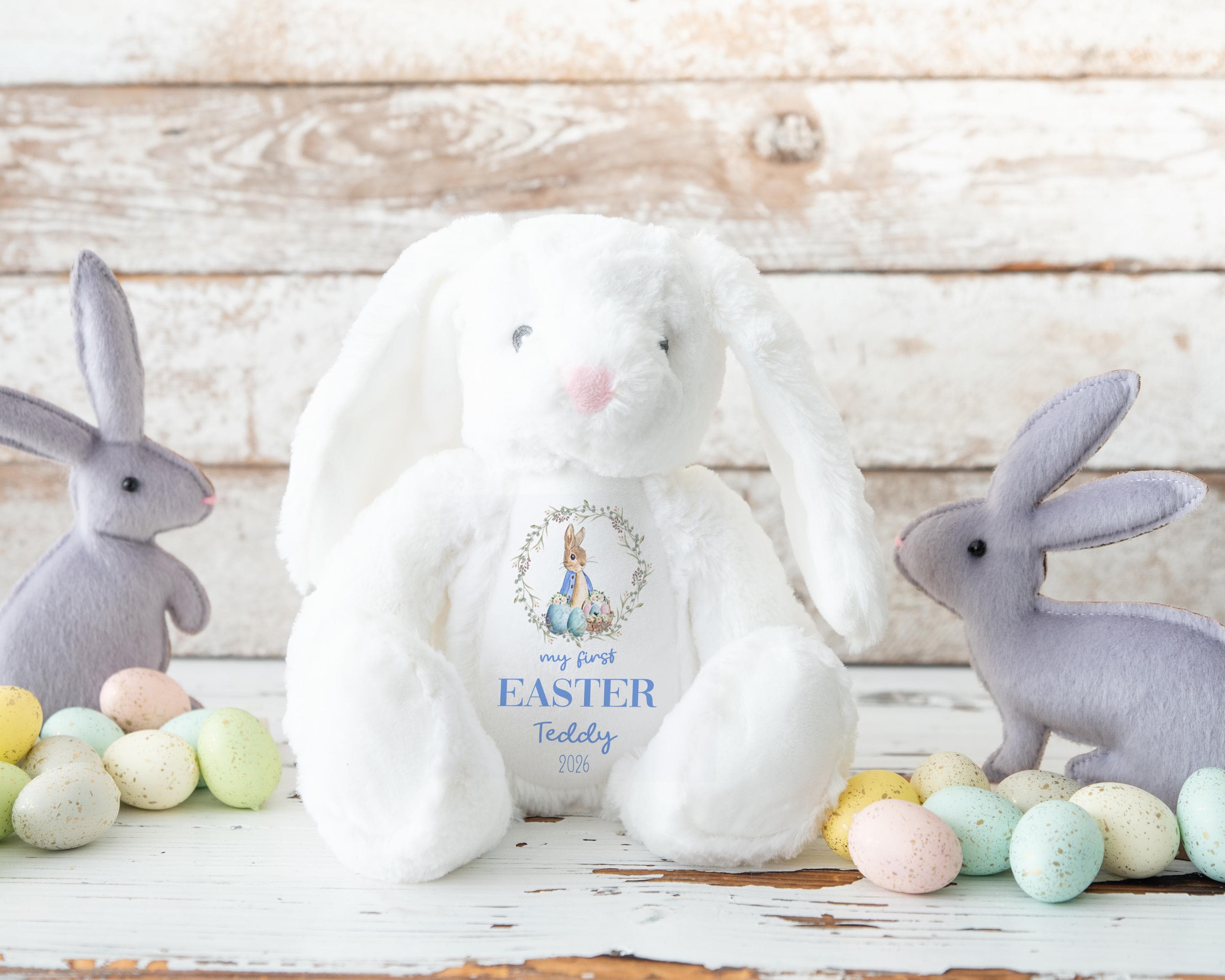 Personalized Easter Bunny Toy: My First Easter Gift, Soft Plush Keepsake