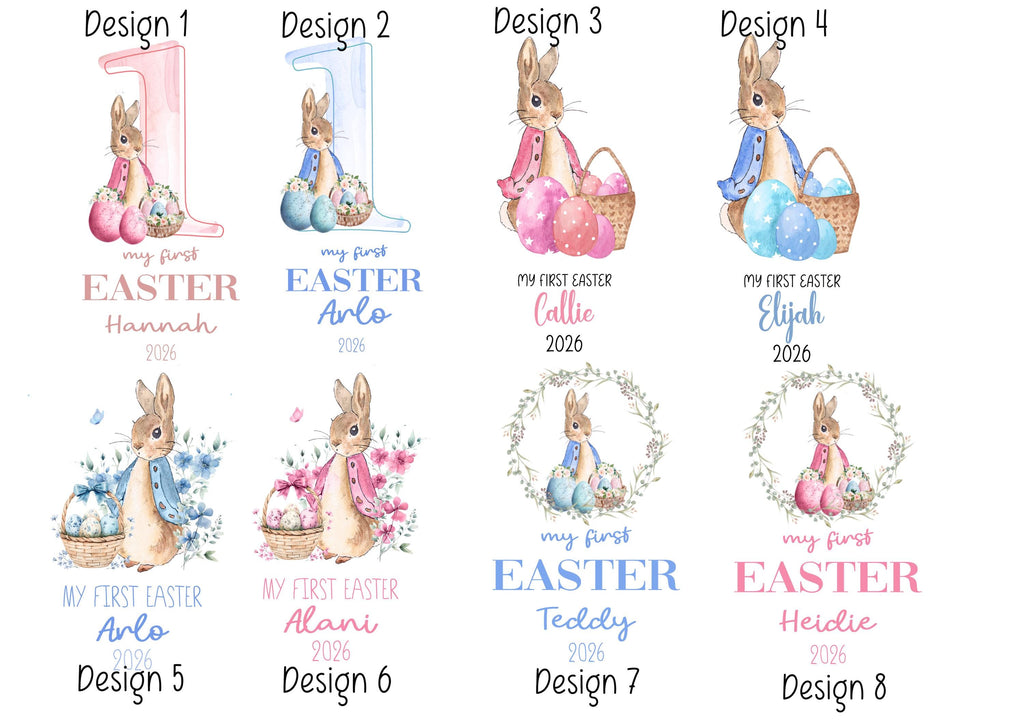 Personalized Easter Bunny Toy: My First Easter Gift, Soft Plush Keepsake