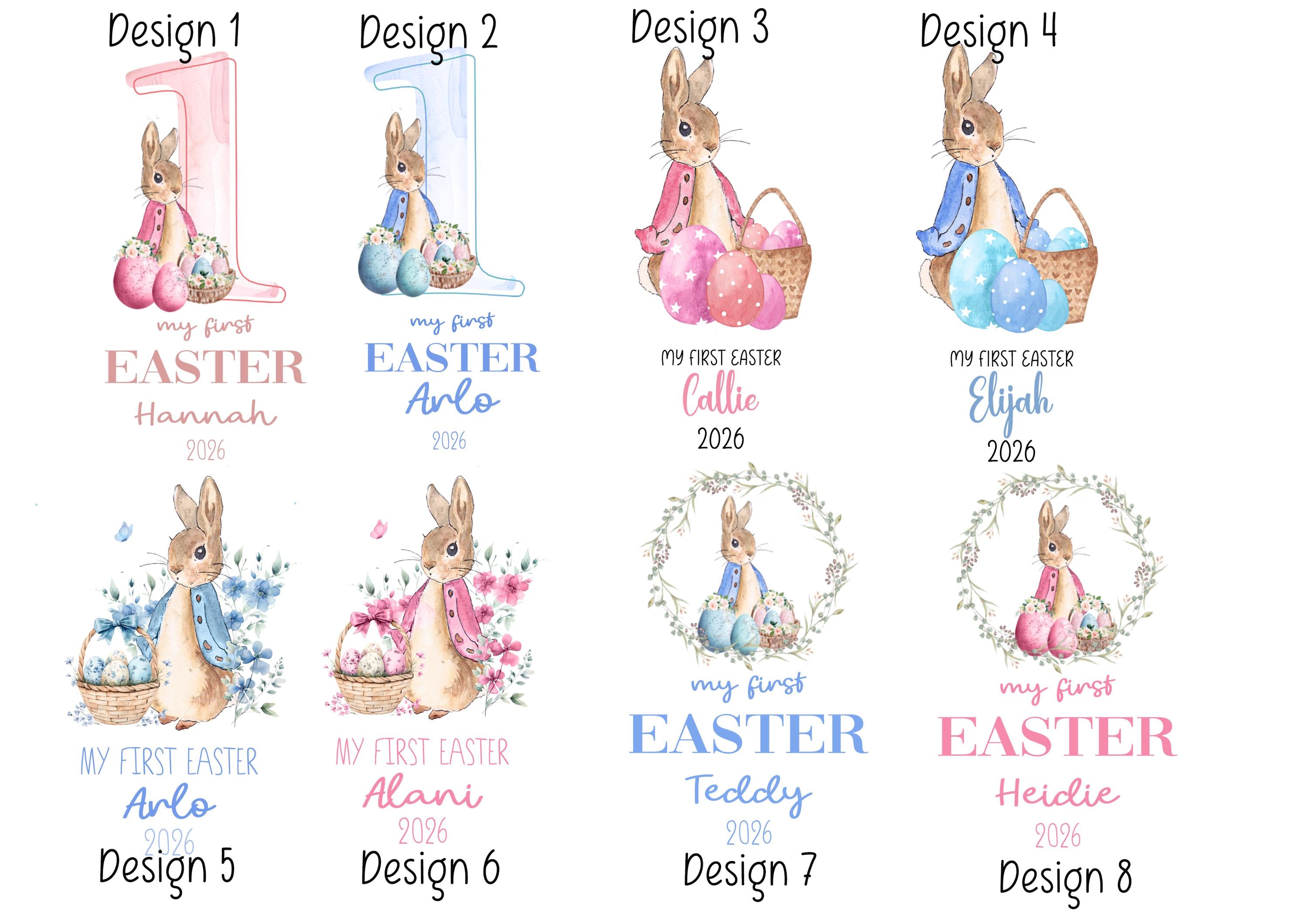 Personalized Easter Bunny Toy: My First Easter Gift, Soft Plush Keepsake