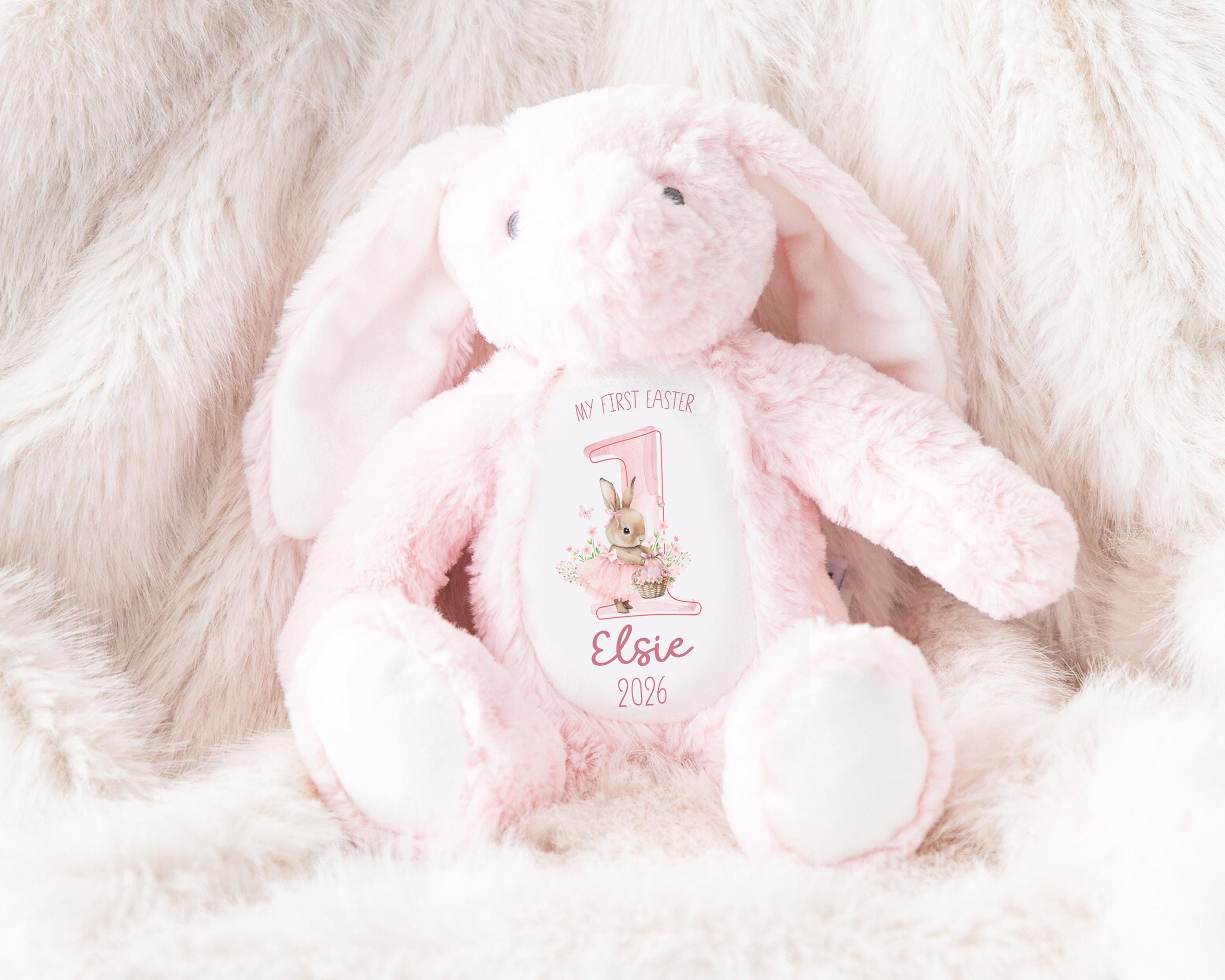 Personalized Easter Bunny Toy: My First Easter Gift, Soft Plush Keepsake
