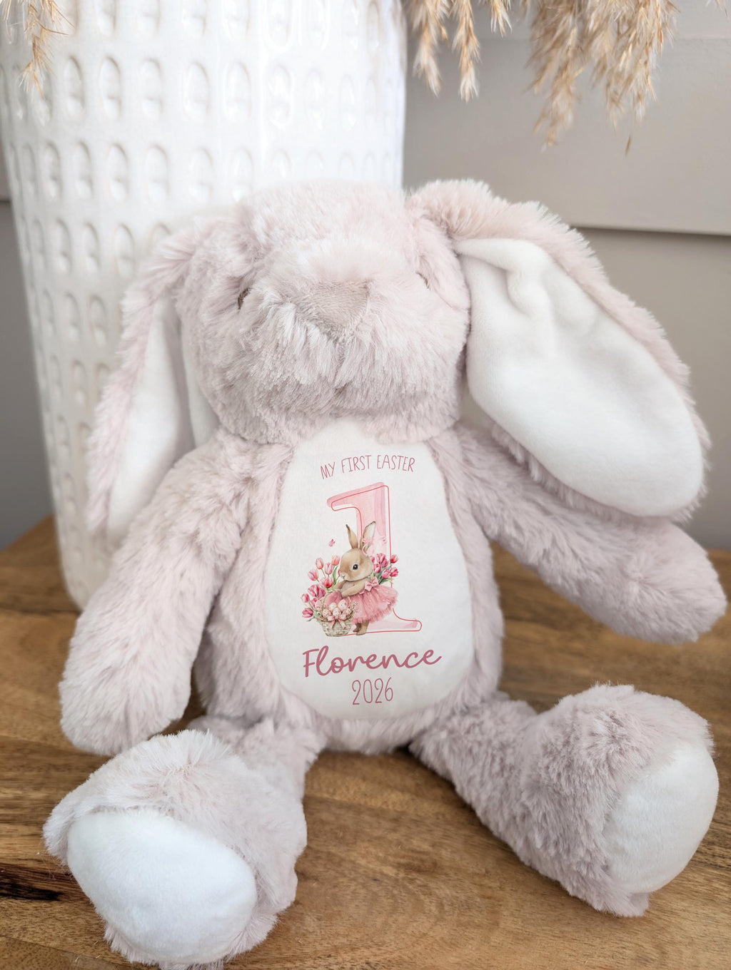 Personalized Easter Bunny Toy: My First Easter Gift, Soft Plush Keepsake
