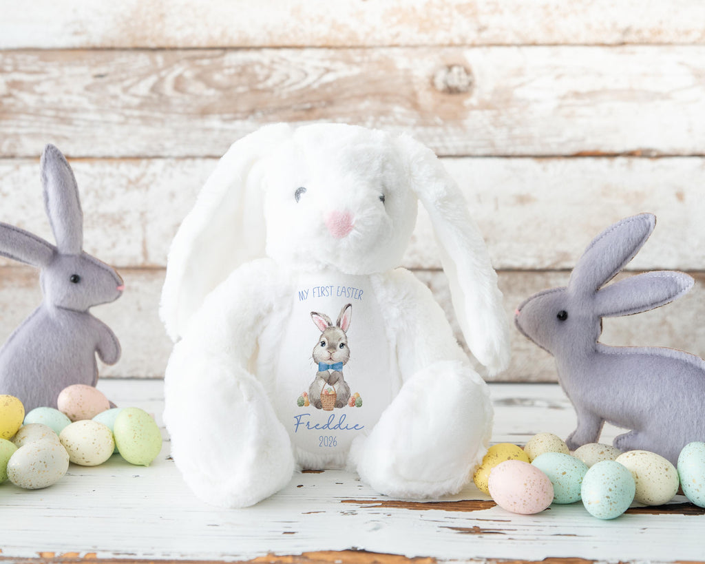 Personalized Easter Bunny Toy: My First Easter Gift, Soft Plush Keepsake