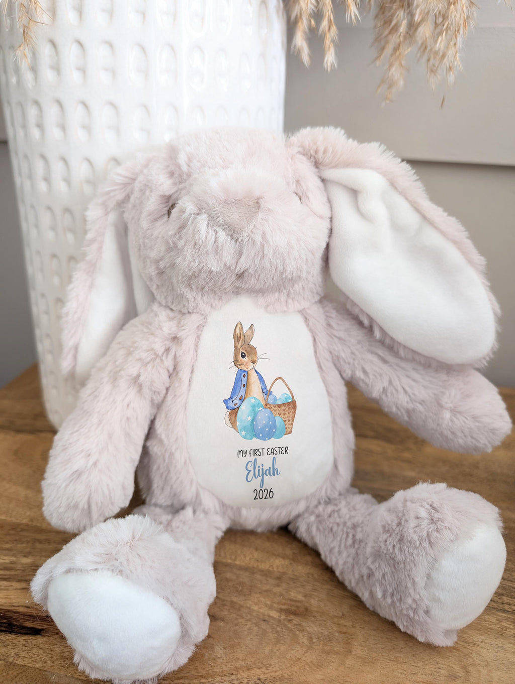 Personalized Easter Bunny Toy: My First Easter Gift, Soft Plush Keepsake