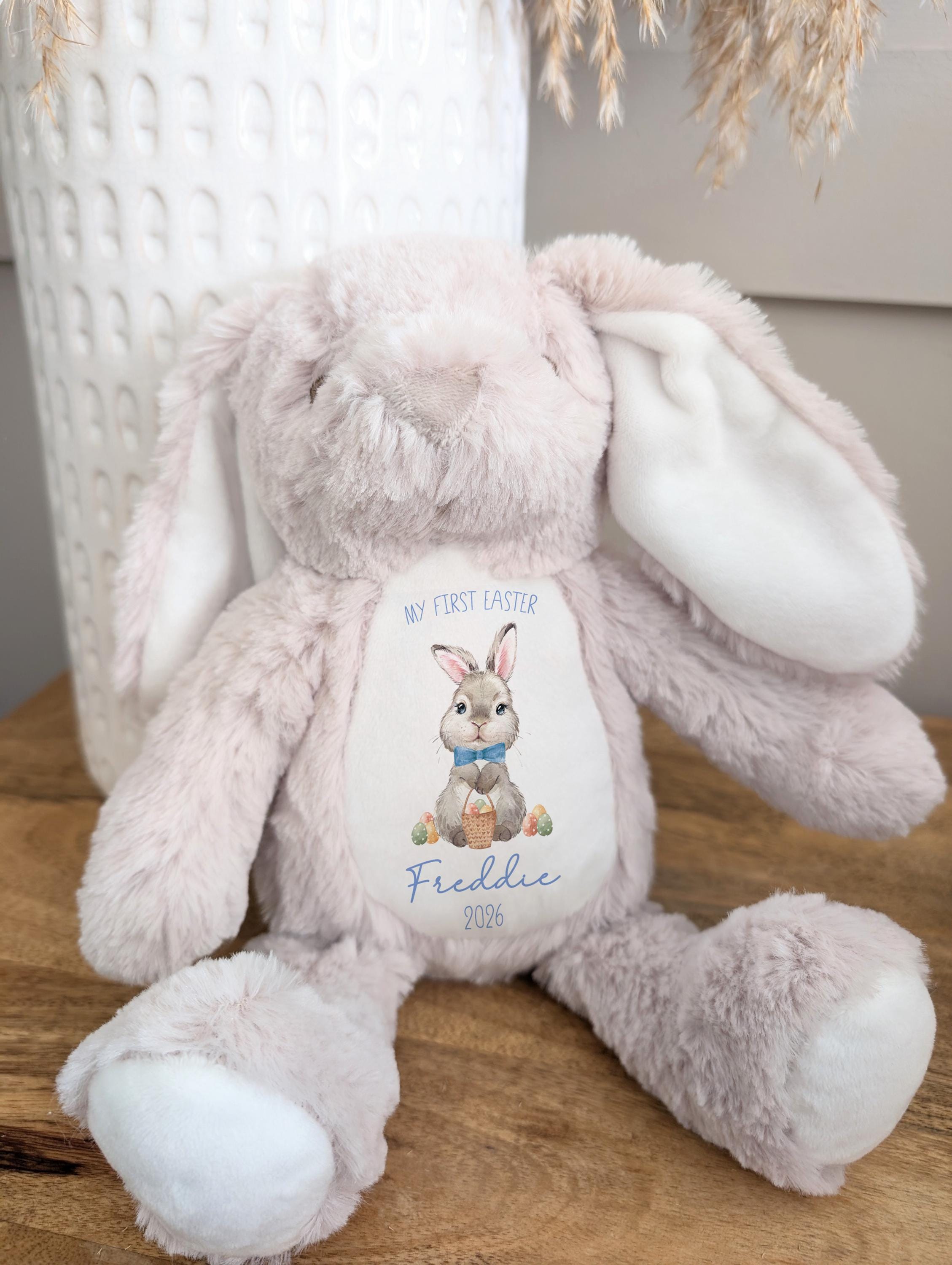 Personalized Easter Bunny Toy: My First Easter Gift, Soft Plush Keepsake