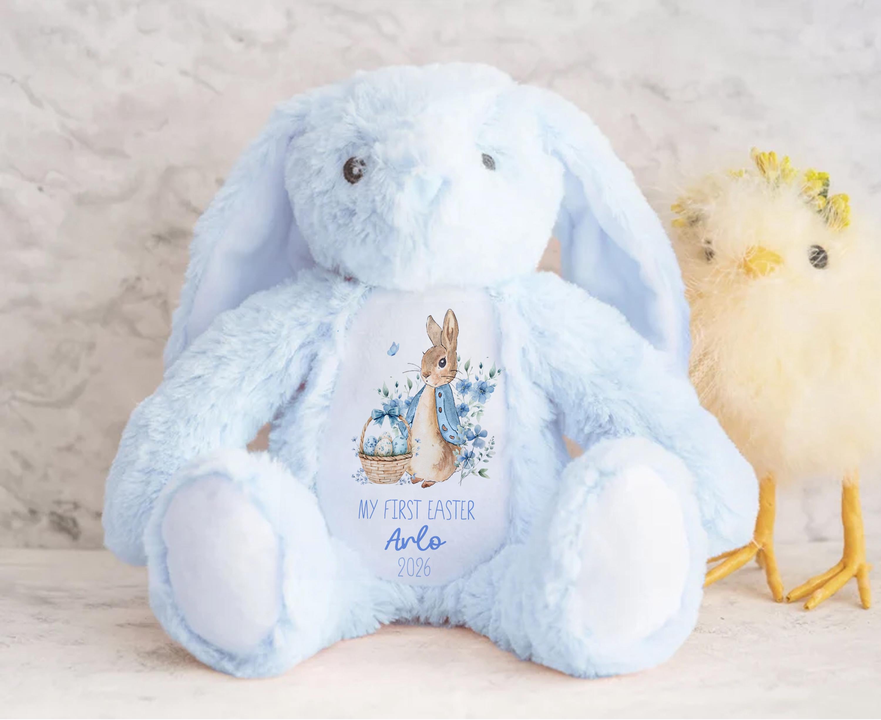Personalized Easter Bunny Toy: My First Easter Gift, Soft Plush Keepsake