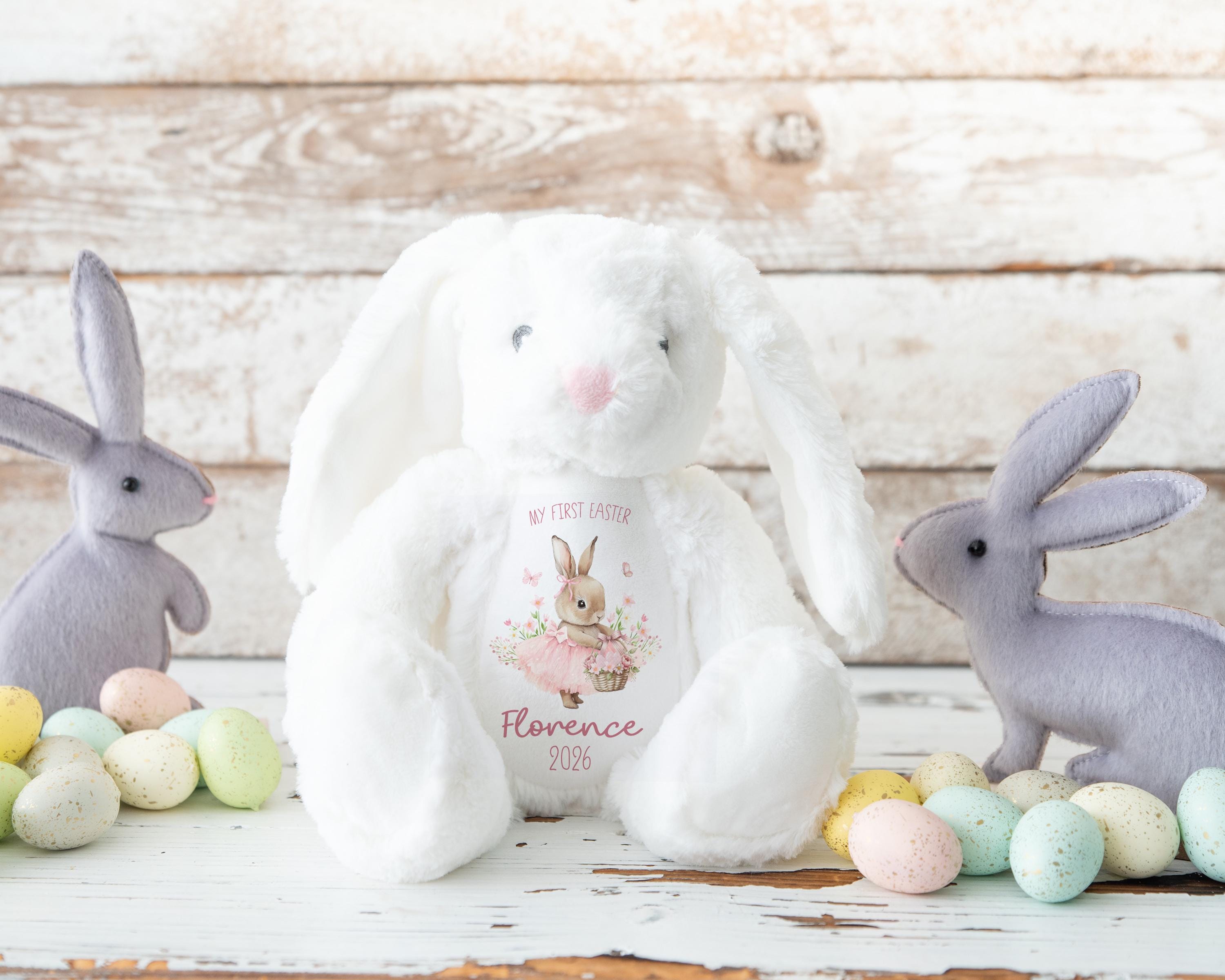 Personalized Easter Bunny Toy: My First Easter Gift, Soft Plush Keepsake