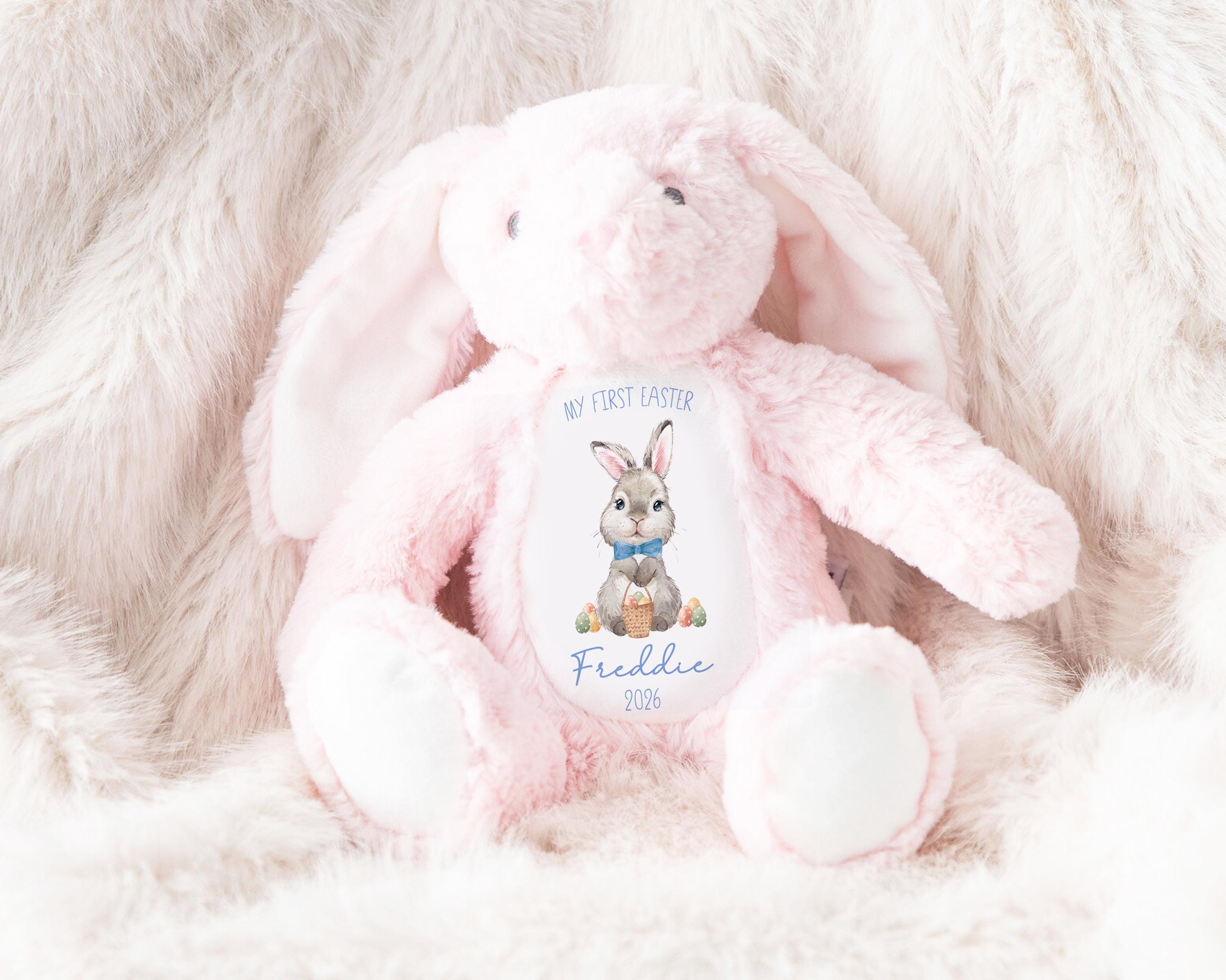 Personalized Easter Bunny Toy: My First Easter Gift, Soft Plush Keepsake