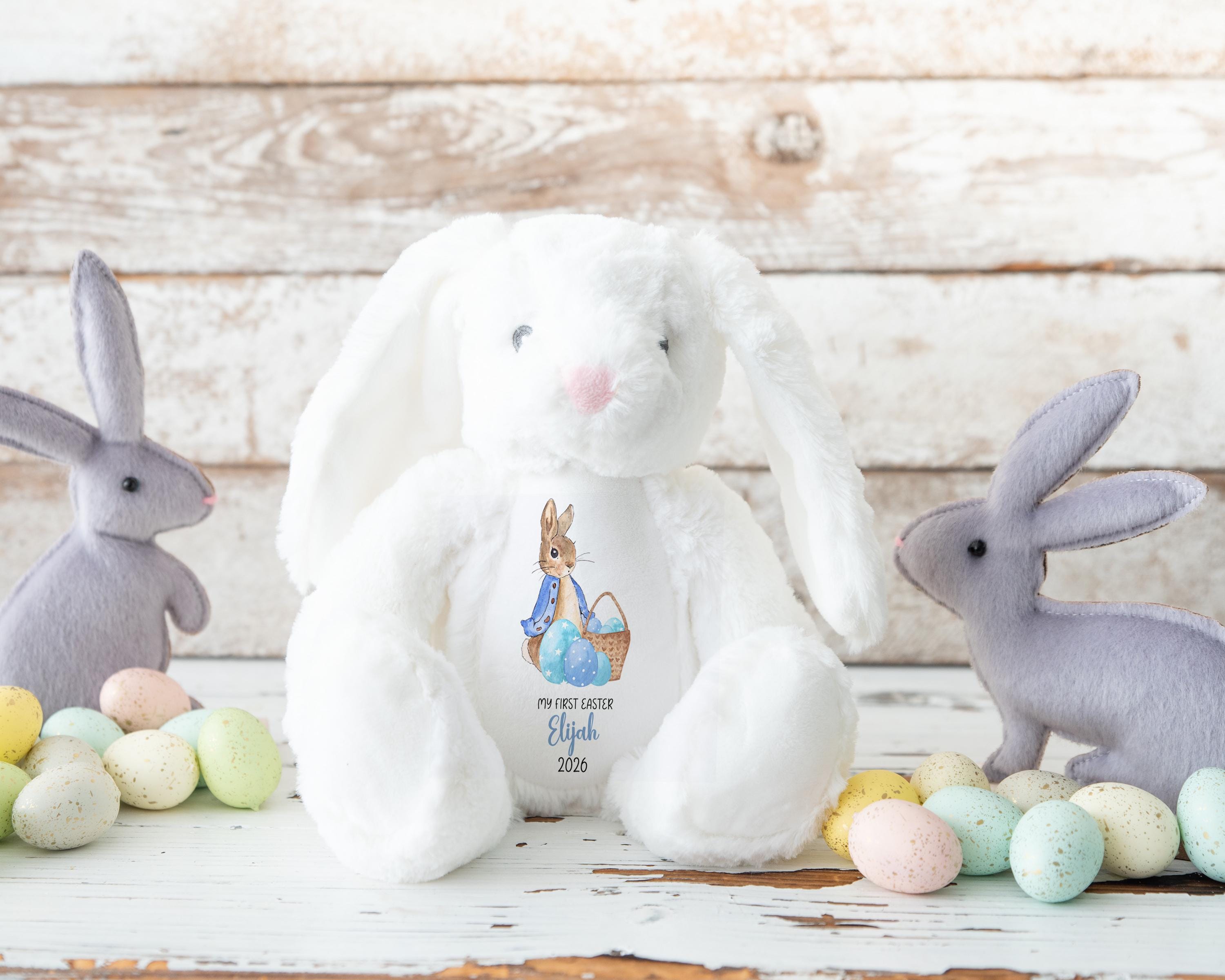 Personalized Easter Bunny Toy: My First Easter Gift, Soft Plush Keepsake
