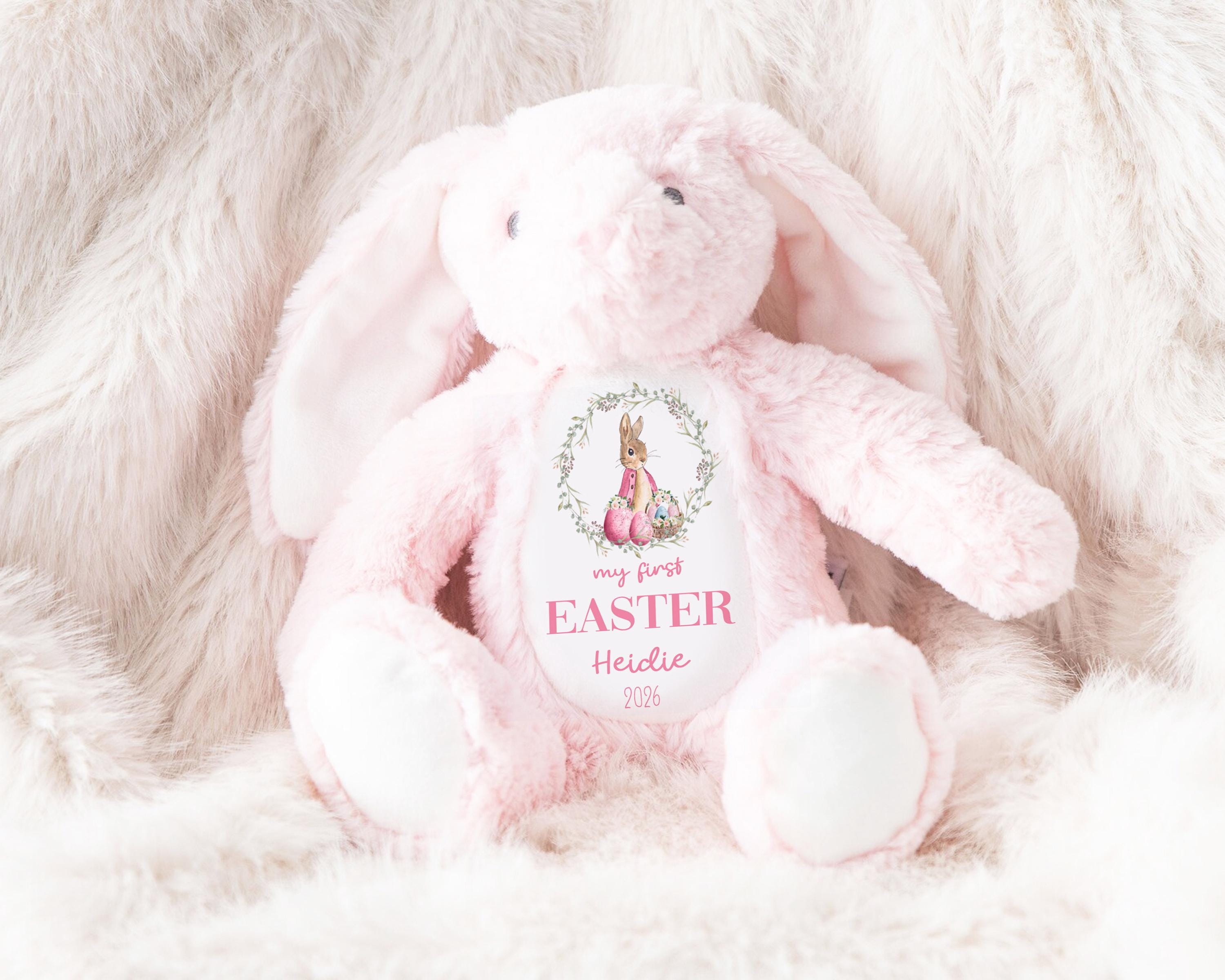 Personalized Easter Bunny Toy: My First Easter Gift, Soft Plush Keepsake