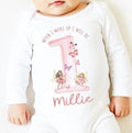 Personalized Fairy 1st Birthday Baby Grow: Butterfly Theme Sleepsuit