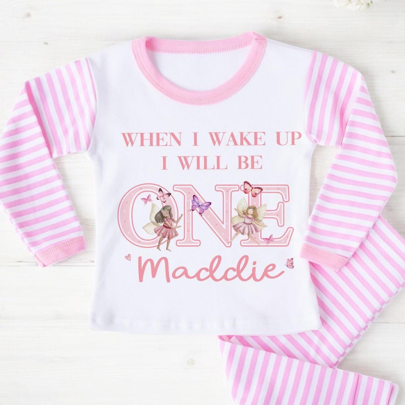 Personalized Fairy 1st Birthday Pajamas: Butterfly Outfit