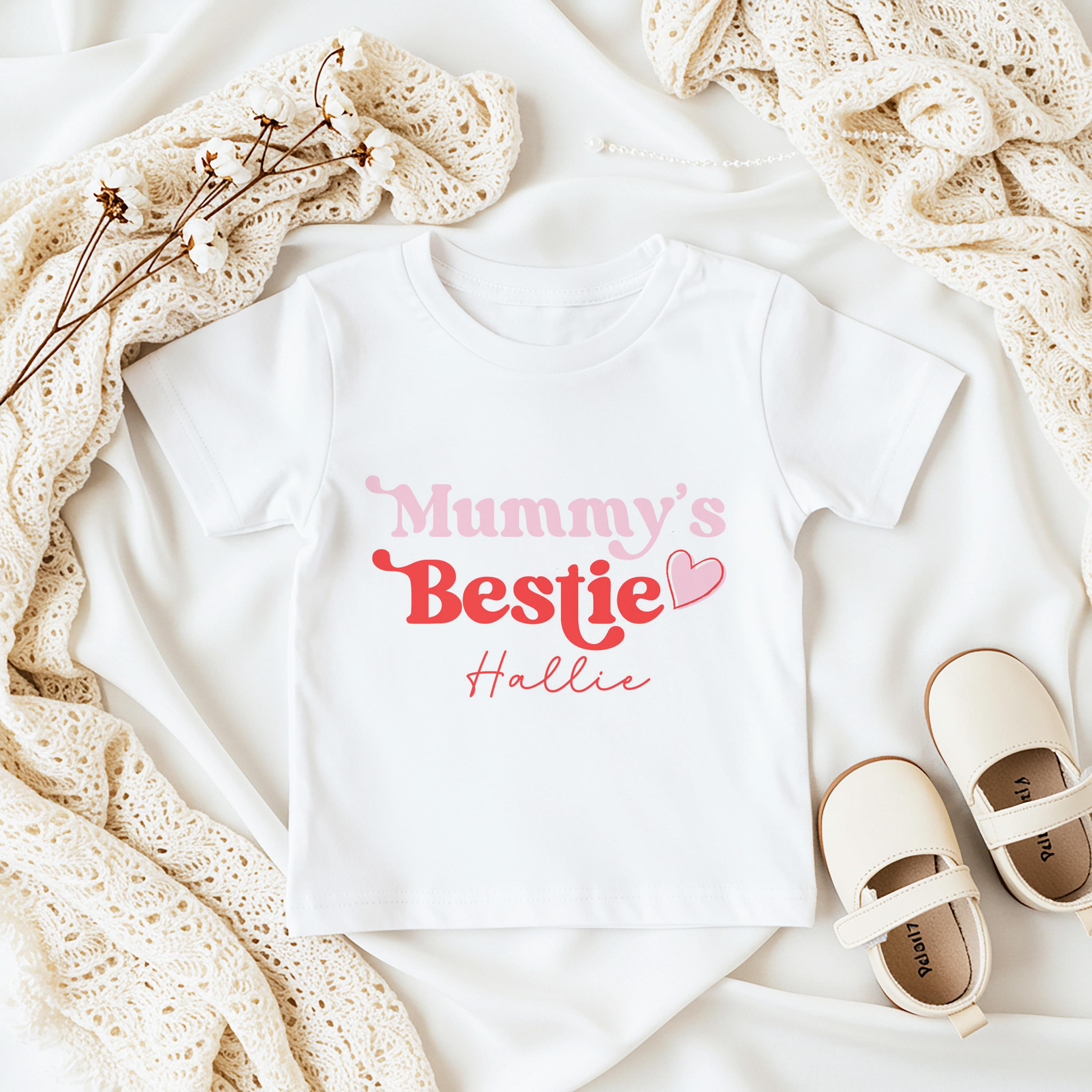 Personalized Mummy's Bestie Tshirt, Mother's Day Gift