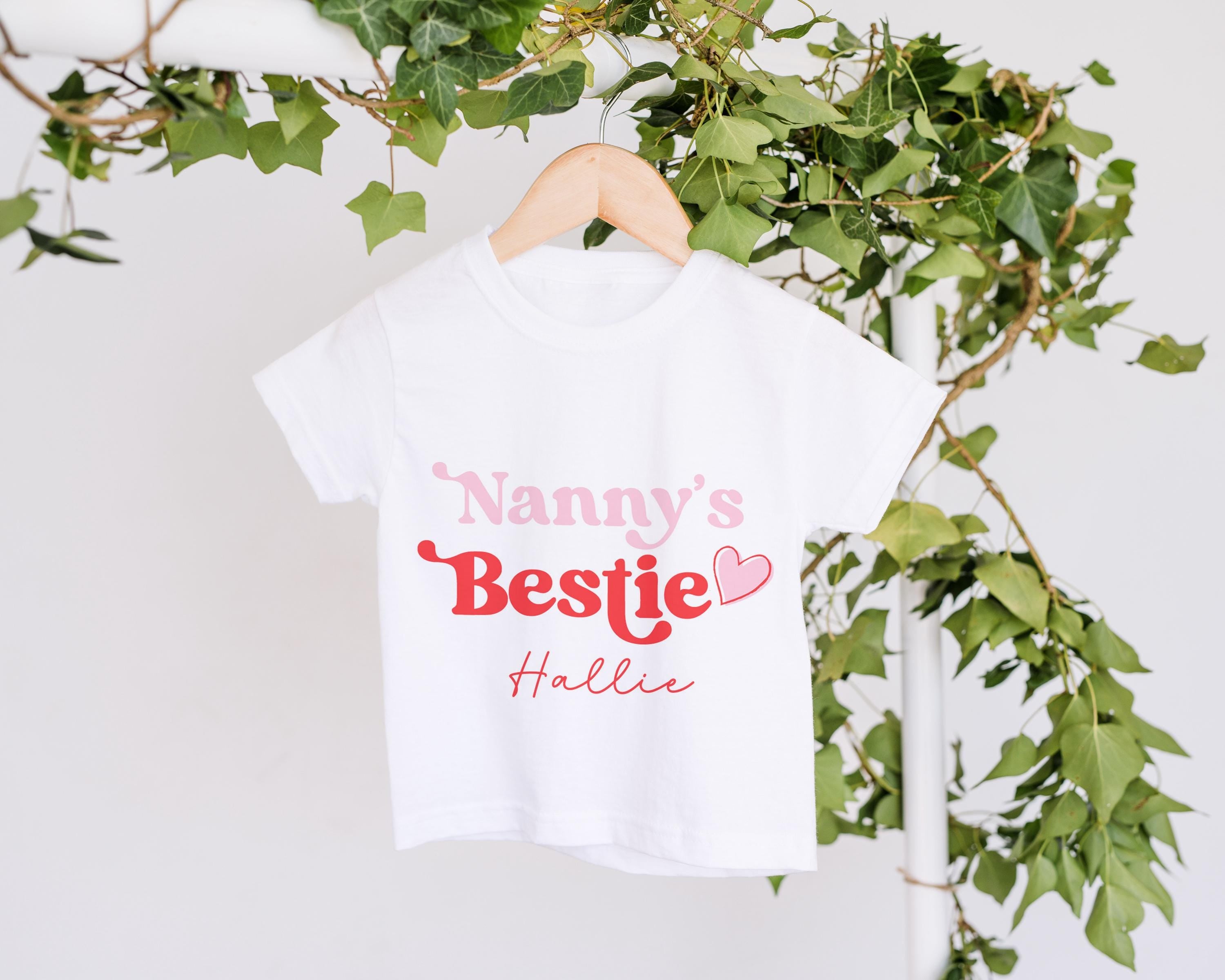 Personalized Nanny's Bestie Tshirt, Mother's Day Gift