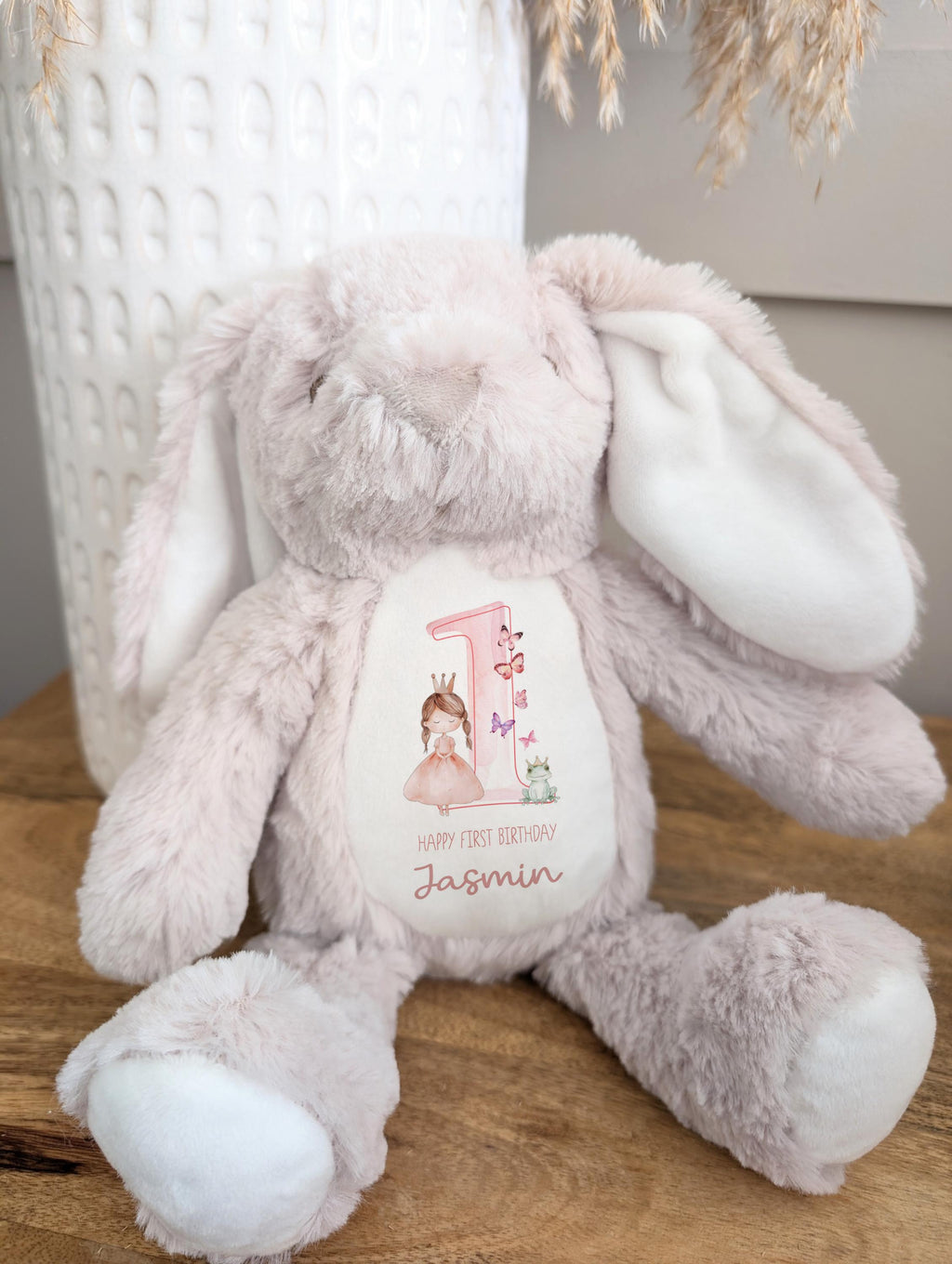 Personalized Princess Bunny: First Birthday Gift