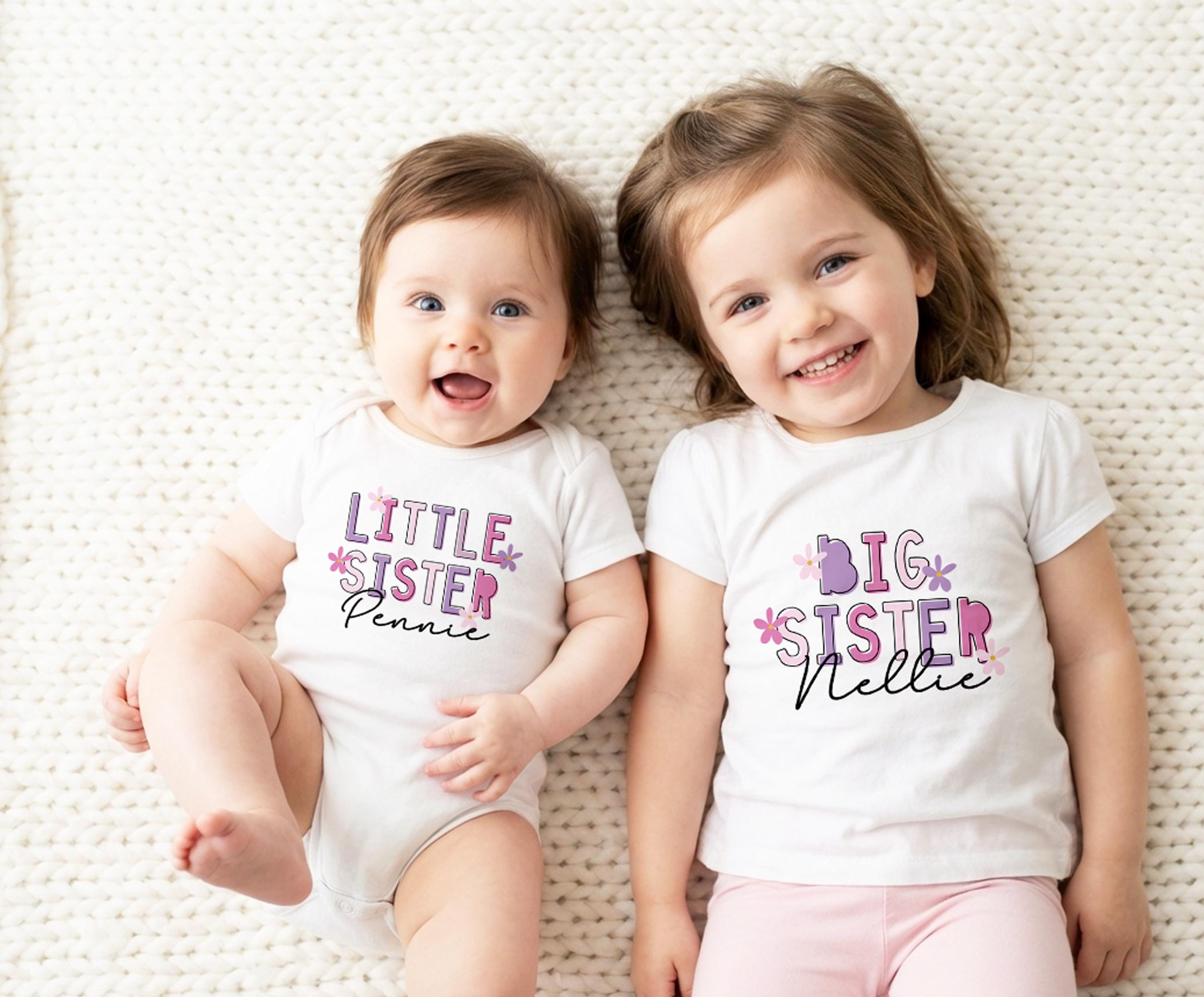Personalized Siblings Matching Set, Big Sister Little Sister, Personalised Siblings Set