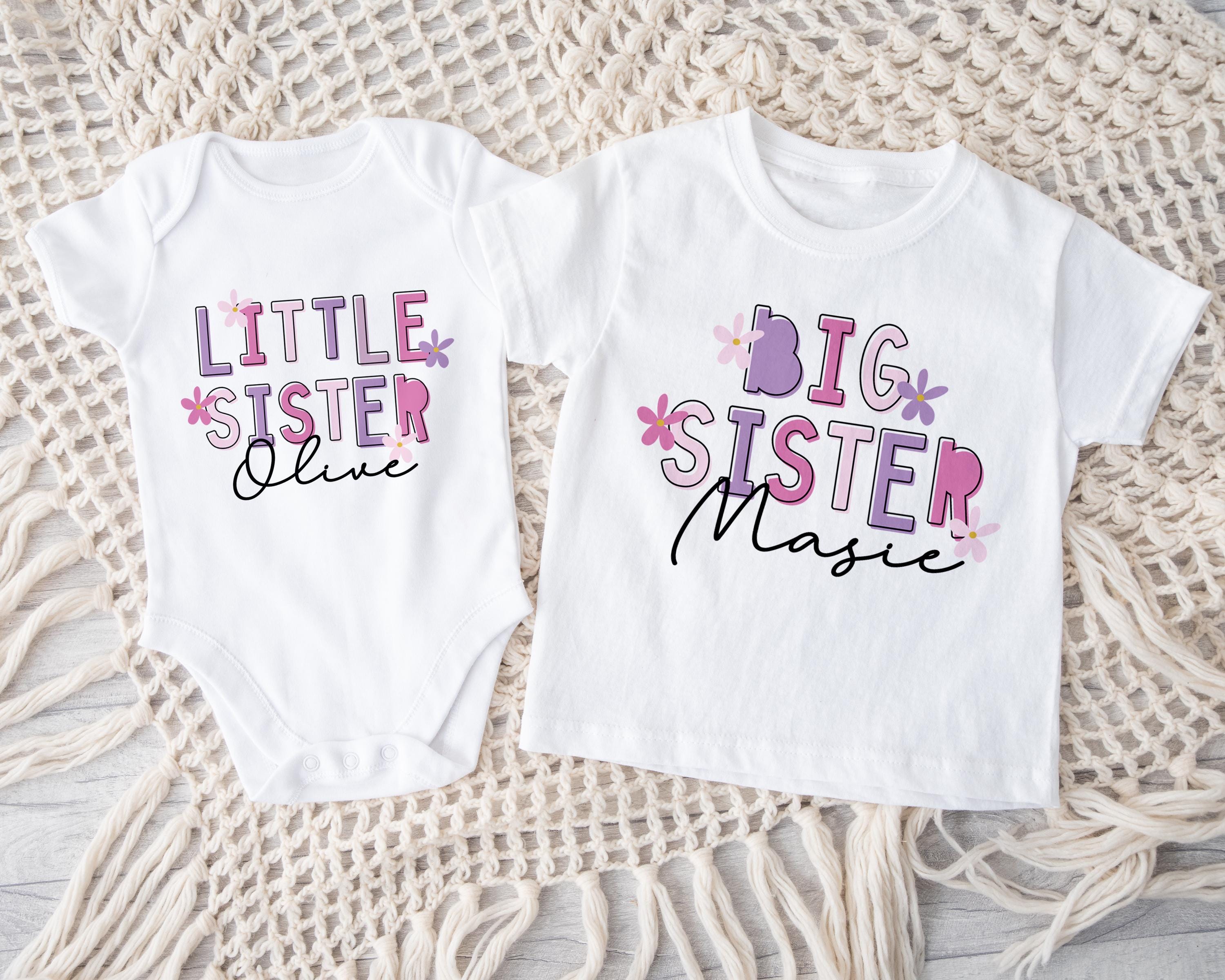 Personalized Siblings Matching Set, Big Sister Little Sister, Personalised Siblings Set