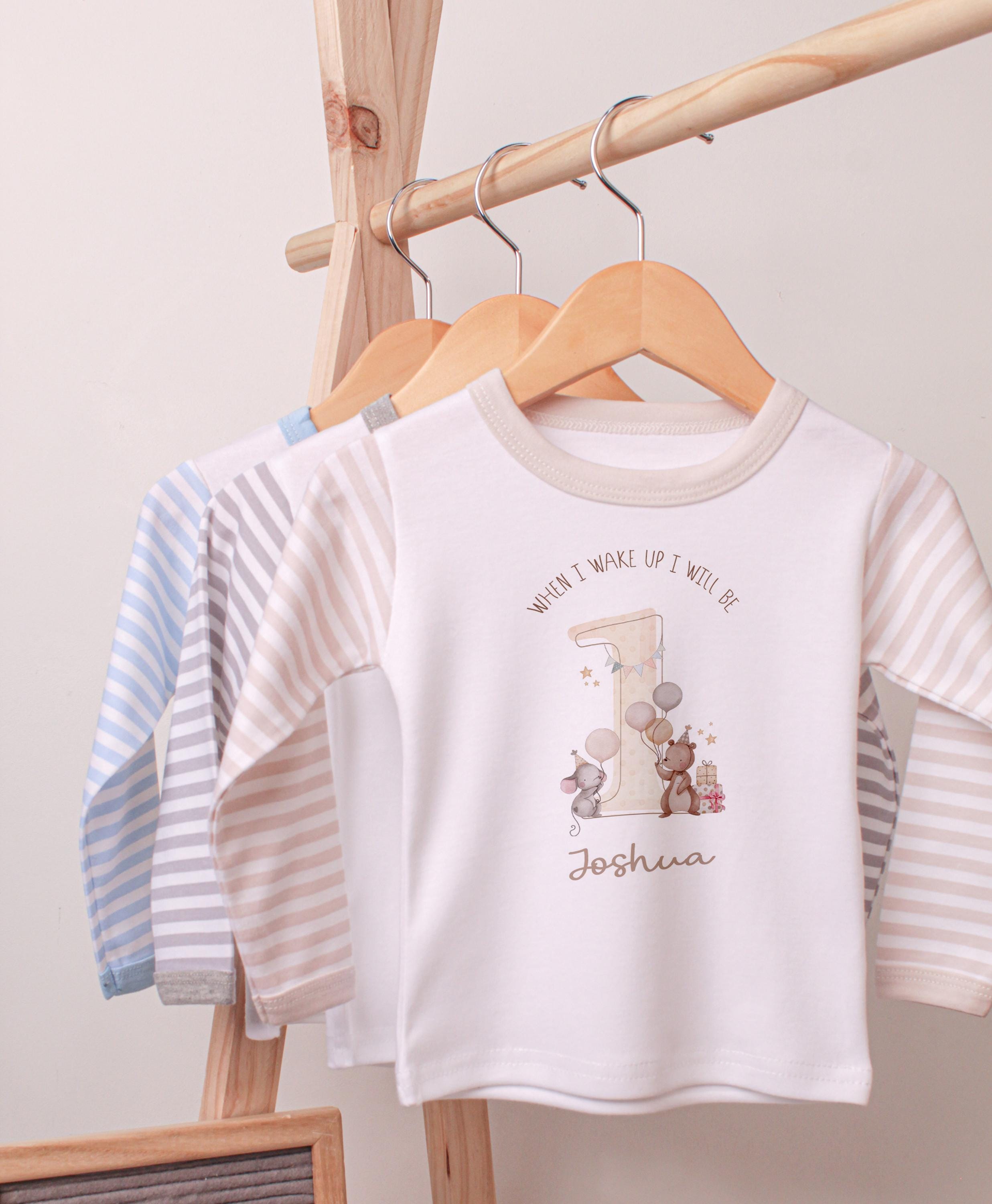 Safari Jungle 1st Birthday Pajamas: Personalized Cotton PJs