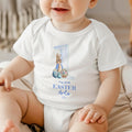 Personalised my first Easter teddy baby grow gift set for baby boy 1st Easter, Custom first Easter gift set for son/grandson/godson/nephew