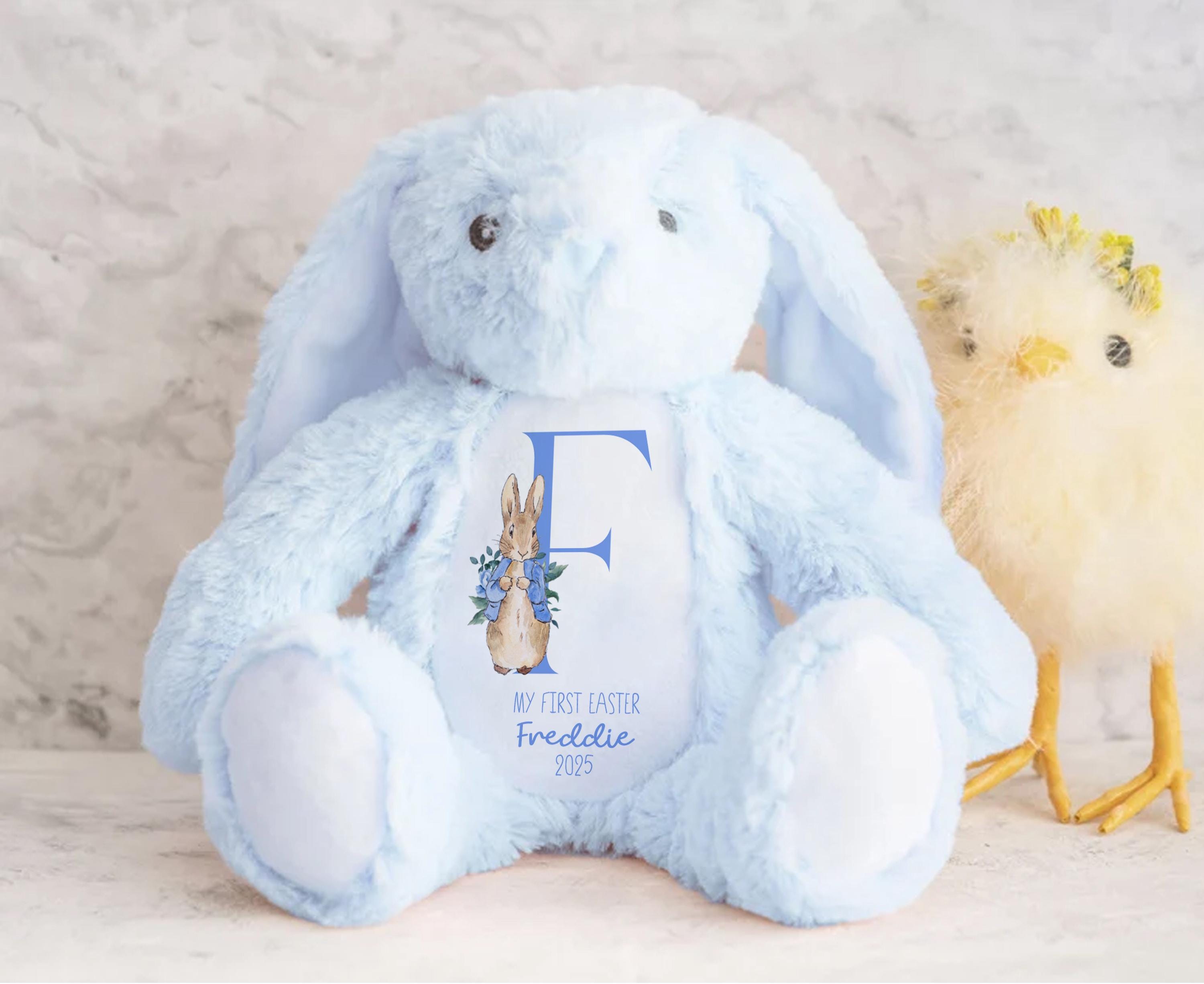 My First Easter Gift, Personalised 1st Easter Gift, First Easter Teddy, Easter Bunny Toy, Personalised Easter Bunny, Soft Toy Keepsake