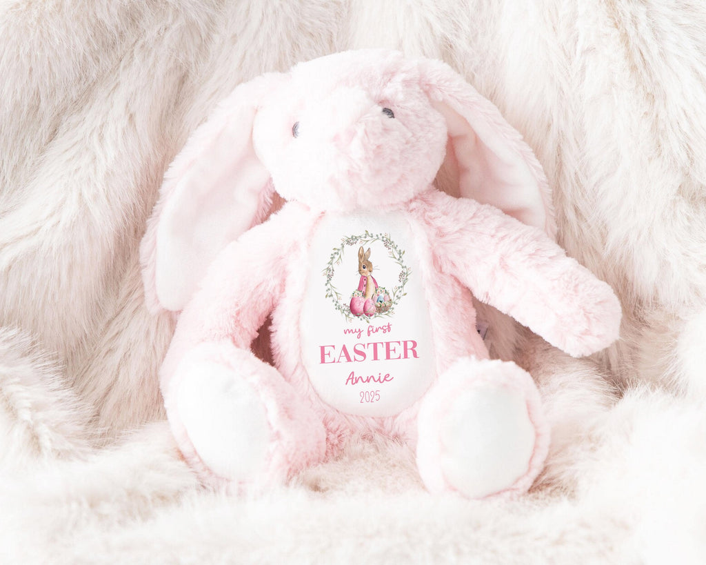 My First Easter Gift, Personalised 1st Easter Gift, First Easter Teddy, Easter Bunny Toy, Personalised Easter Bunny, Soft Toy Keepsake