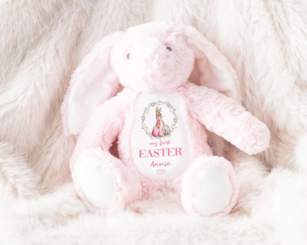 My First Easter Gift, Personalised 1st Easter Gift, First Easter Teddy, Easter Bunny Toy, Personalised Easter Bunny, Soft Toy Keepsake
